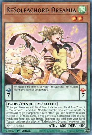 ReSolfachord Dreamia (ANGU-EN015) - Ancient Guardians 1st Edition