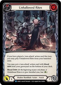 Unhallowed Rites (Red) (CHN015) [Blitz Deck: Monarch - Chane]