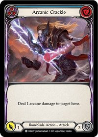 Arcanic Crackle (Blue) (CHN027) [Blitz Deck: Monarch - Chane]