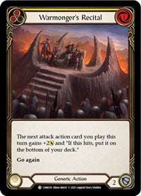 Warmonger's Recital (Yellow) (CHN029) [Blitz Deck: Monarch - Chane]