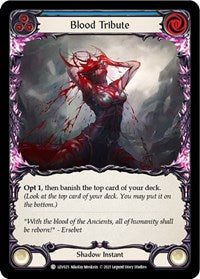 Blood Tribute (Blue) (LEV025) [Blitz Deck: Monarch - Levia]