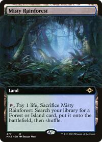 Misty Rainforest (Extended Art) (477) [Modern Horizons 2]