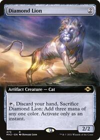 Diamond Lion (Extended Art) (470) [Modern Horizons 2]