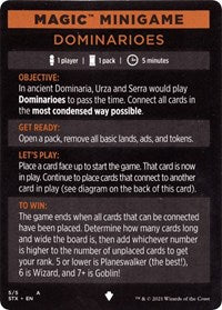 Magic Minigame: Dominarioes (5) [Strixhaven: School of Mages]