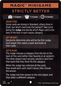 Magic Minigame: Strictly Better (1) [Strixhaven: School of Mages]