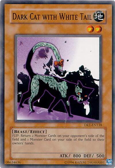 Dark Cat with White Tail (DR1-EN138) [Dark Revelation Volume 1]