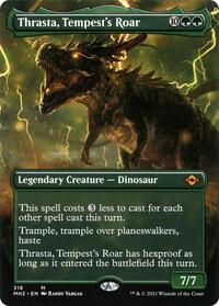 Thrasta, Tempest's Roar (Borderless) (318) [Modern Horizons 2]