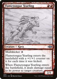 Flametongue Yearling (Showcase) (350) [Modern Horizons 2]