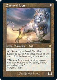 Diamond Lion (Retro Frame) (Foil Etched) (427) [Modern Horizons 2]