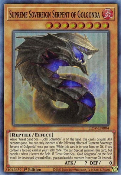 Supreme Sovereign Serpent of Golgonda (LIOV-EN004) [Lightning Overdrive]