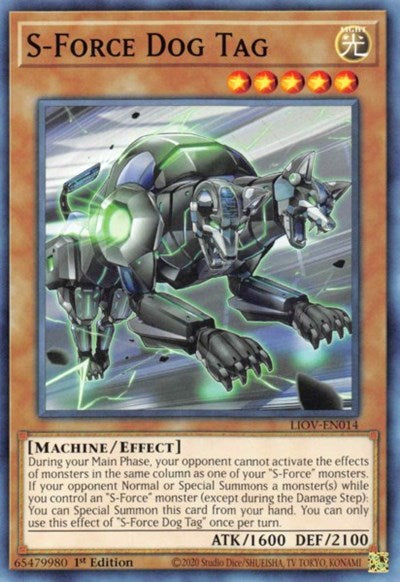 S-Force Dog Tag (LIOV-EN014) [Lightning Overdrive]