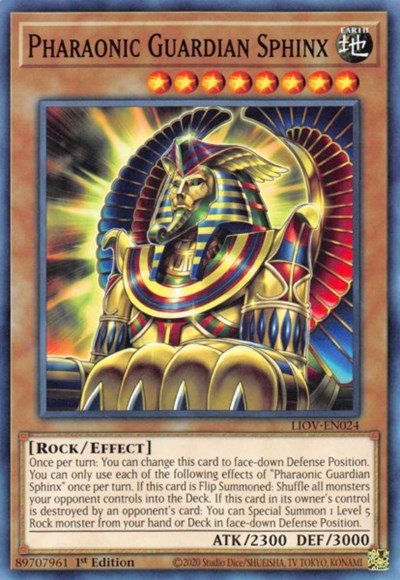 Pharaonic Guardian Sphinx (LIOV-EN024) [Lightning Overdrive]