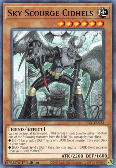 Sky Scourge Cidhels (LIOV-EN025) [Lightning Overdrive]