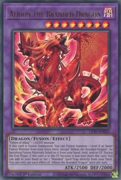Albion the Branded Dragon (LIOV-EN033) [Lightning Overdrive]