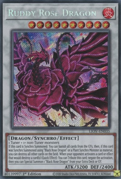 Ruddy Rose Dragon (LIOV-EN035) [Lightning Overdrive]