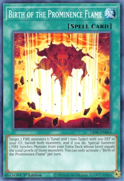 Birth of the Prominence Flame (LIOV-EN063) [Lightning Overdrive]