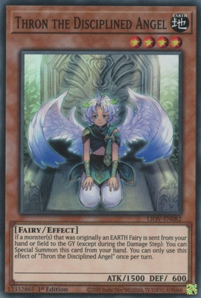 Thron the Disciplined Angel (LIOV-EN082) [Lightning Overdrive]