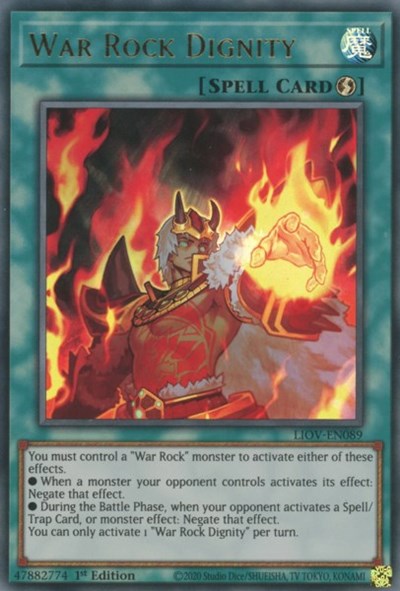 War Rock Dignity (LIOV-EN089) [Lightning Overdrive]