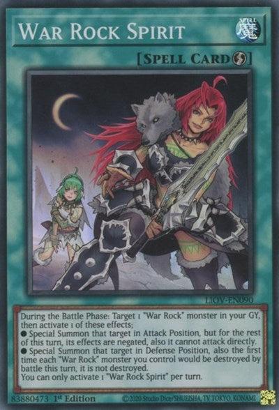 War Rock Spirit (LIOV-EN090) [Lightning Overdrive]