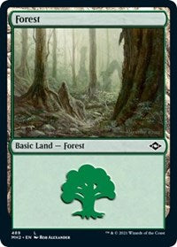 Forest (489) (Foil Etched) (489) [Modern Horizons 2]