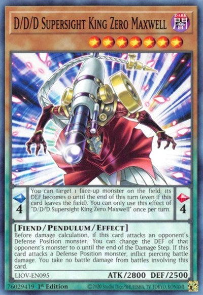 D/D/D Supersight King Zero Maxwell (LIOV-EN095) [Lightning Overdrive]