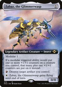 Zabaz, the Glimmerwasp (Extended Art) (474) [Modern Horizons 2]