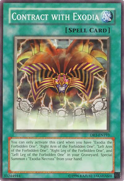 Contract with Exodia (DR1-EN193) [Dark Revelation Volume 1]