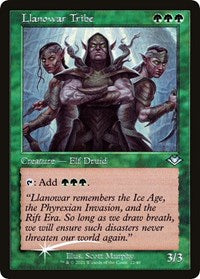 Llanowar Tribe (Retro Frame) (22) [Modern Horizons]