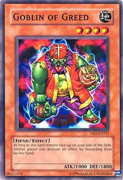 Goblin of Greed (DR1-EN227) [Dark Revelation Volume 1]