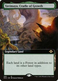 Yavimaya, Cradle of Growth (Extended Art) (480) [Modern Horizons 2]