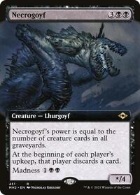 Necrogoyf (Extended Art) (451) [Modern Horizons 2]
