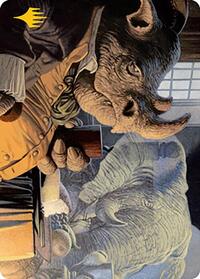 Late to Dinner Art Card (Gold-Stamped) (3) [Art Series: Modern Horizons 2]
