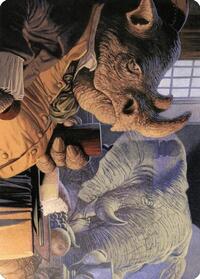 Late to Dinner Art Card (3) [Art Series: Modern Horizons 2]