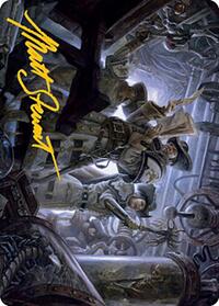 Search the Premises Art Card (Gold-Stamped Signature) (7) [Art Series: Modern Horizons 2]