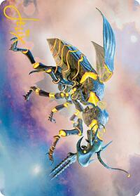 Zabaz, the Glimmerwasp Art Card (Gold-Stamped Signature) (65) [Art Series: Modern Horizons 2]