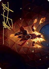 Yusri, Fortune's Flame Art Card (Gold-Stamped Signature) (60) [Art Series: Modern Horizons 2]
