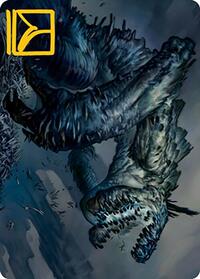 Necrogoyf Art Card (Gold-Stamped Signature) (31) [Art Series: Modern Horizons 2]