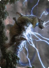 Thrasta, Tempest's Roar Art Card (41/81) (41) [Art Series: Modern Horizons 2]