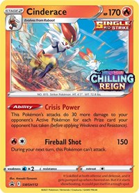 Cinderace - SWSH112 (Prerelease) (SWSH112) [SWSH: Sword & Shield Promo Cards]
