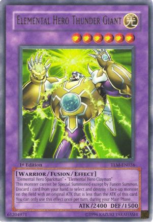 Elemental HERO Thunder Giant (TLM-EN036) - The Lost Millennium Unlimited