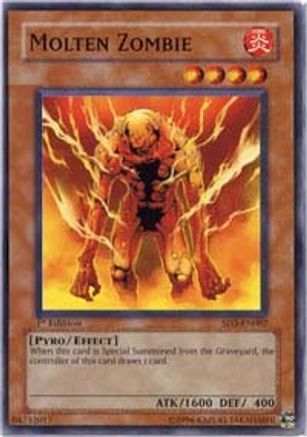 Molten Zombie (SD3-EN007) - Structure Deck: Blaze of Destruction 1st Edition