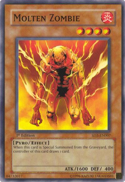 Molten Zombie (SD3-EN007) [Structure Deck: Blaze of Destruction]