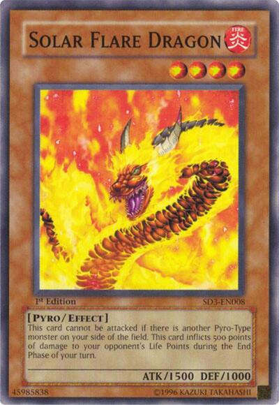 Solar Flare Dragon (SD3-EN008) [Structure Deck: Blaze of Destruction]