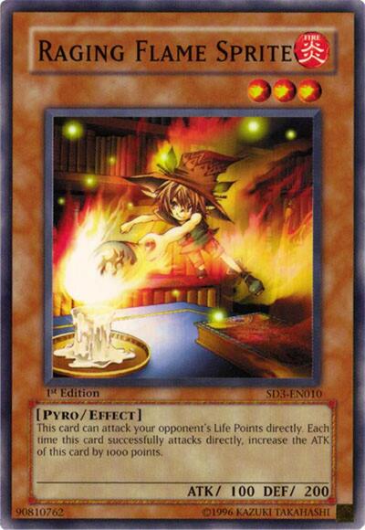 Raging Flame Sprite (SD3-EN010) [Structure Deck: Blaze of Destruction]