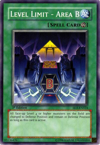 Level Limit - Area B (SD3-EN024) [Structure Deck: Blaze of Destruction]