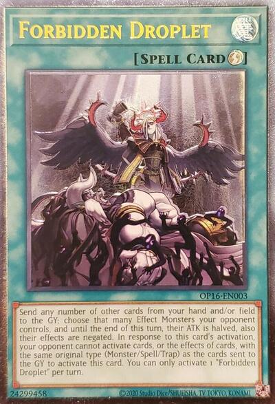 Forbidden Droplet (UTR) (OP16-EN003) [OTS Tournament Pack 16]