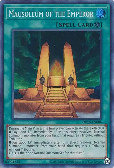 Mausoleum of the Emperor (OP16-EN006) [OTS Tournament Pack 16]