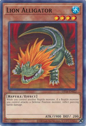 Lion Alligator (OP16-EN022) - OTS Tournament Pack 16 Unlimited