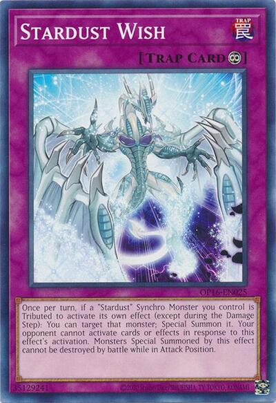 Stardust Wish (OP16-EN025) [OTS Tournament Pack 16]