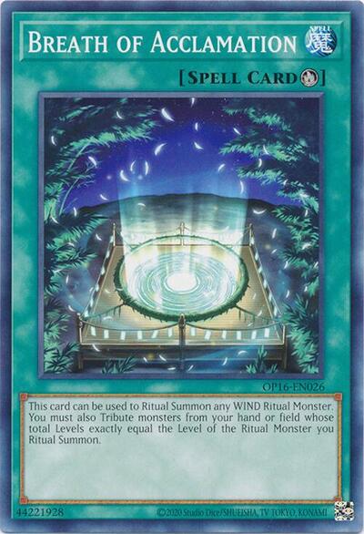 Breath of Acclamation (OP16-EN026) [OTS Tournament Pack 16]